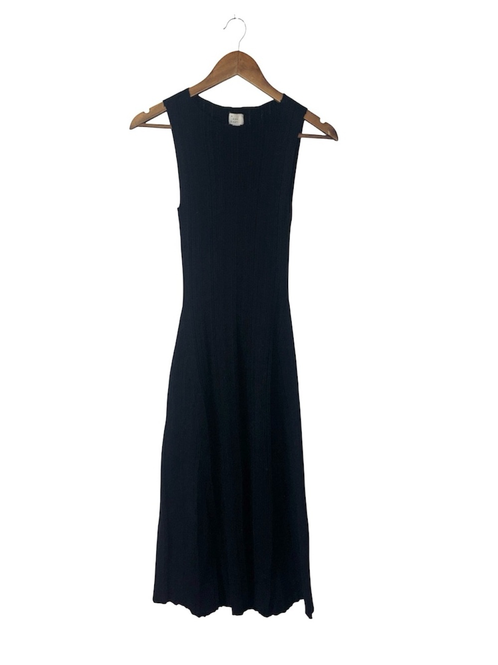 NEW A New Day Target Black Dress Ribbed Stretchy Maxi Witchy Goth Vampire Sz XS